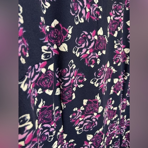 199. Lane Bryant Floral Bell Sleeve Midi Dress 14/16 (1X) - Picture 2 of 5